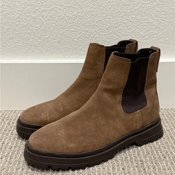 Zara Men\'s Brown Suede Ankle Boots New Zara Split Leather Suede Ankle Boots Men main image 4